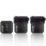 میکروفن بی سیم دوتایی لنزگو Lensgo 348C 2.4G 1v2 Wireless Microphone