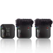 میکروفن بی سیم دوتایی لنزگو Lensgo 348C 2.4G 1v2 Wireless Microphone