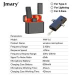 میکروفون بی سیم جیماری Jmary MW-16 For Type C / Lightning - Image 3
